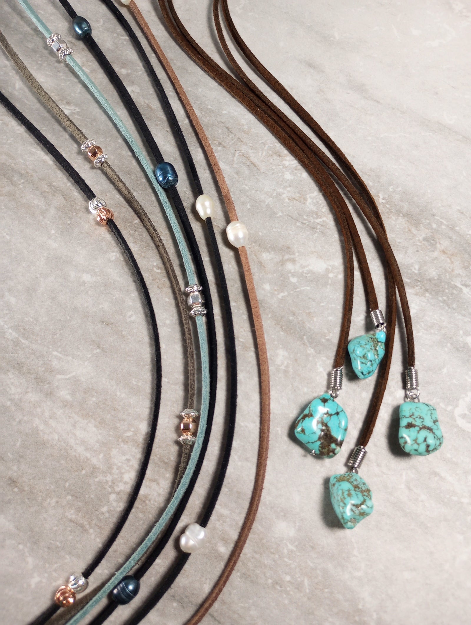 Lariat Necklace on Cording - Windfall Jewelry