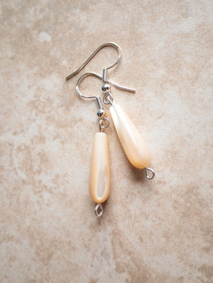 Shell Teardrop Beaded Earrings