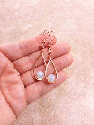 Opalite & Copper Classic Drop Earrings