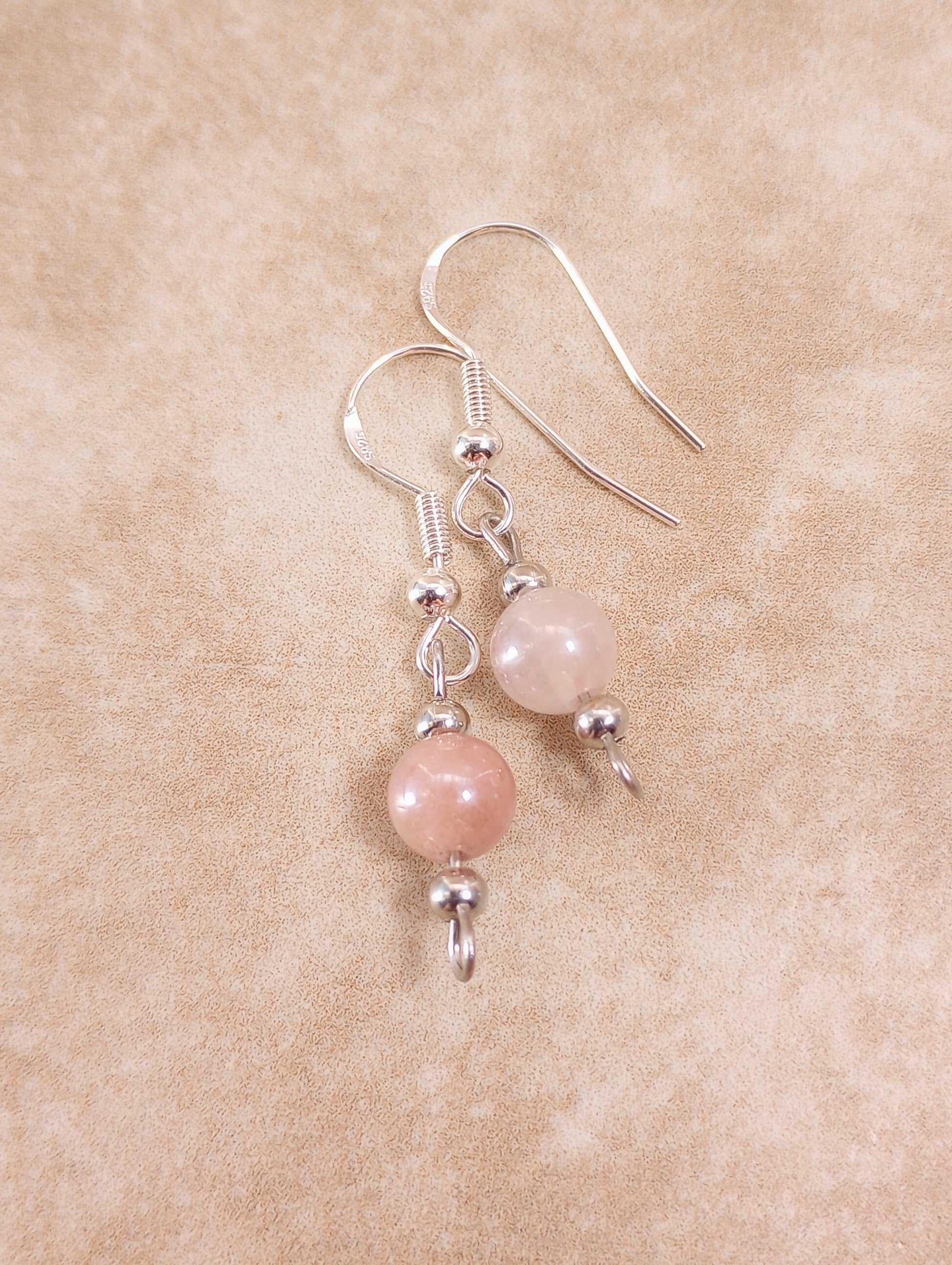 Sunstone Beaded Earrings