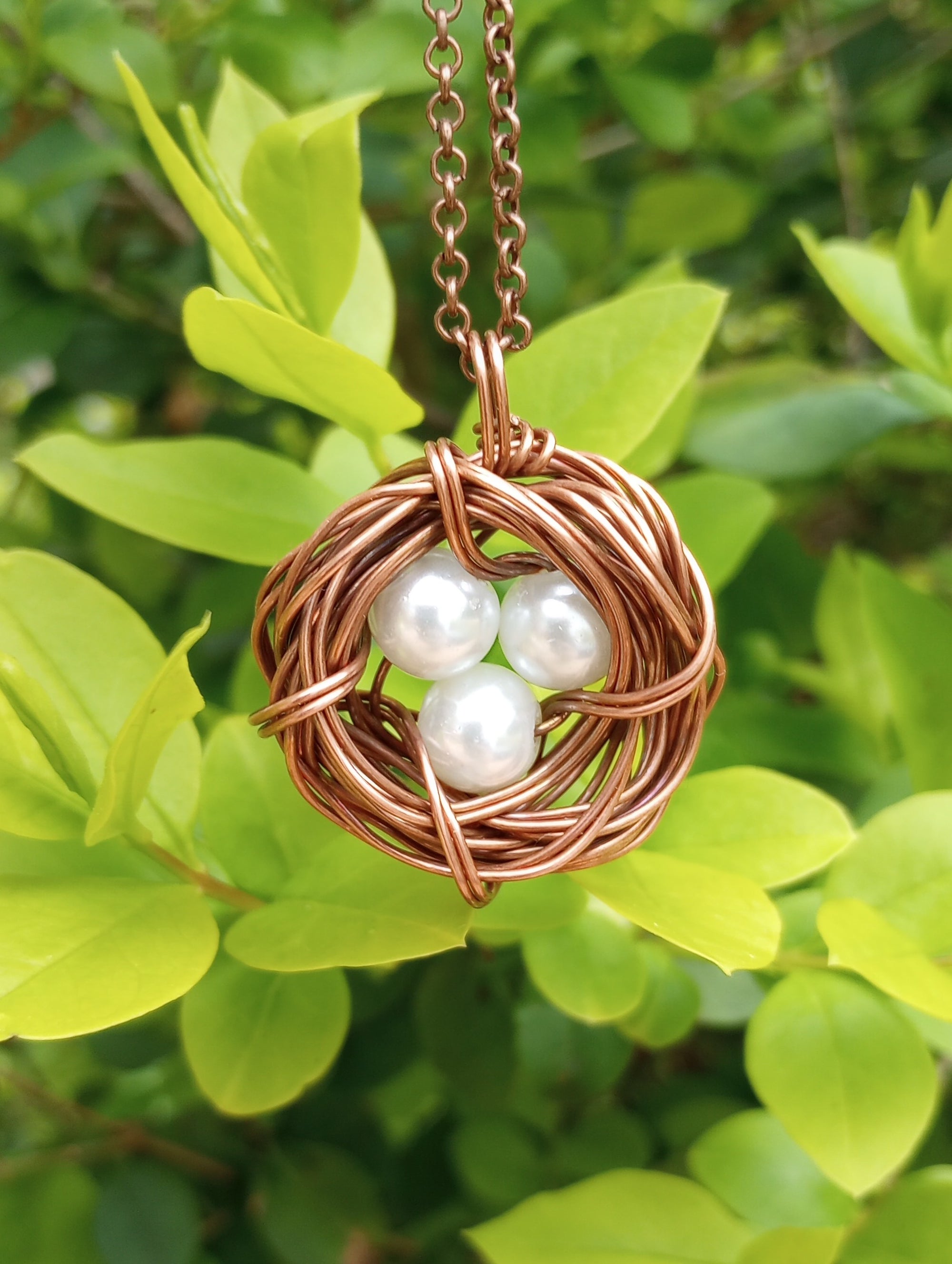 Bird's Nest Pendant Necklace