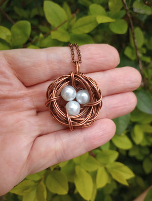 Bird's Nest Pendant Necklace