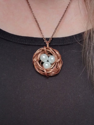 Bird's Nest Pendant Necklace