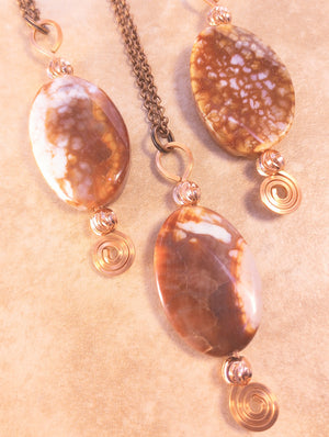 Stone Spinner Agate Pendant Necklace