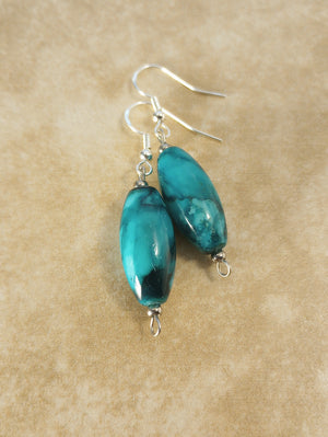 Wavy Splash Bead Earrings