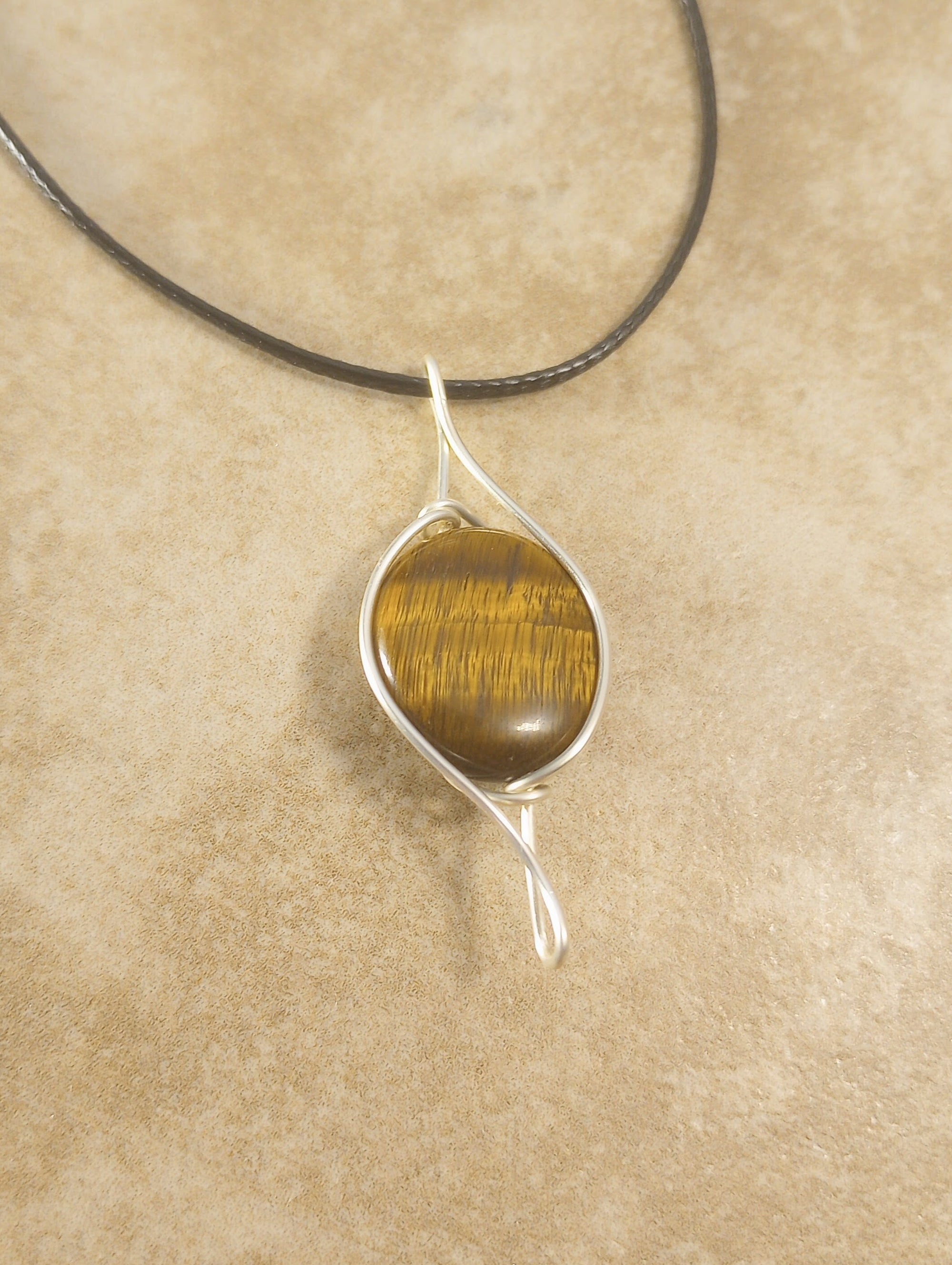 Tiger Eye Pendant Necklace