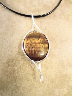 Tiger Eye Pendant Necklace