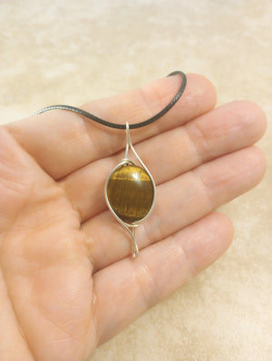 Tiger Eye Pendant Necklace