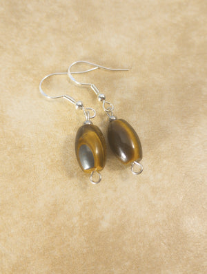 Tiger Eye Beaded Earrings