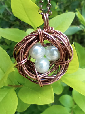 Bird's Nest Pendant Necklace