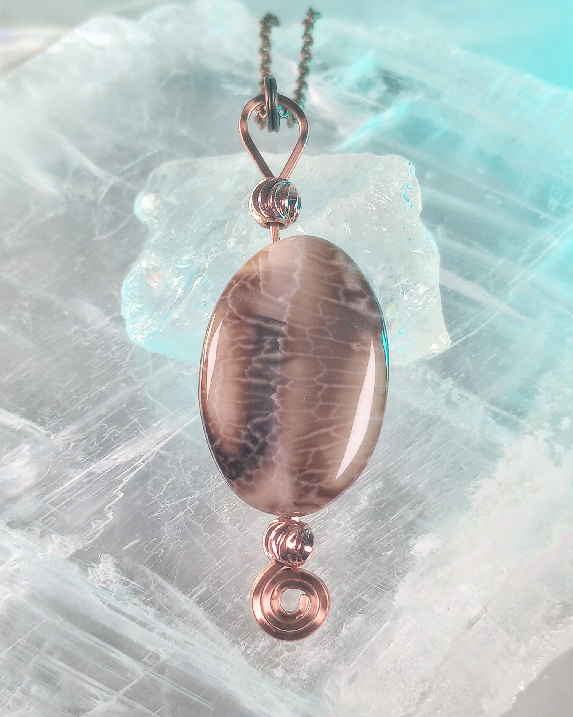 Stone Spinner Fidget Necklace