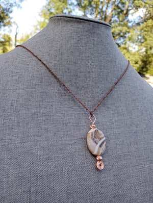 Stone Spinner Fidget Necklace