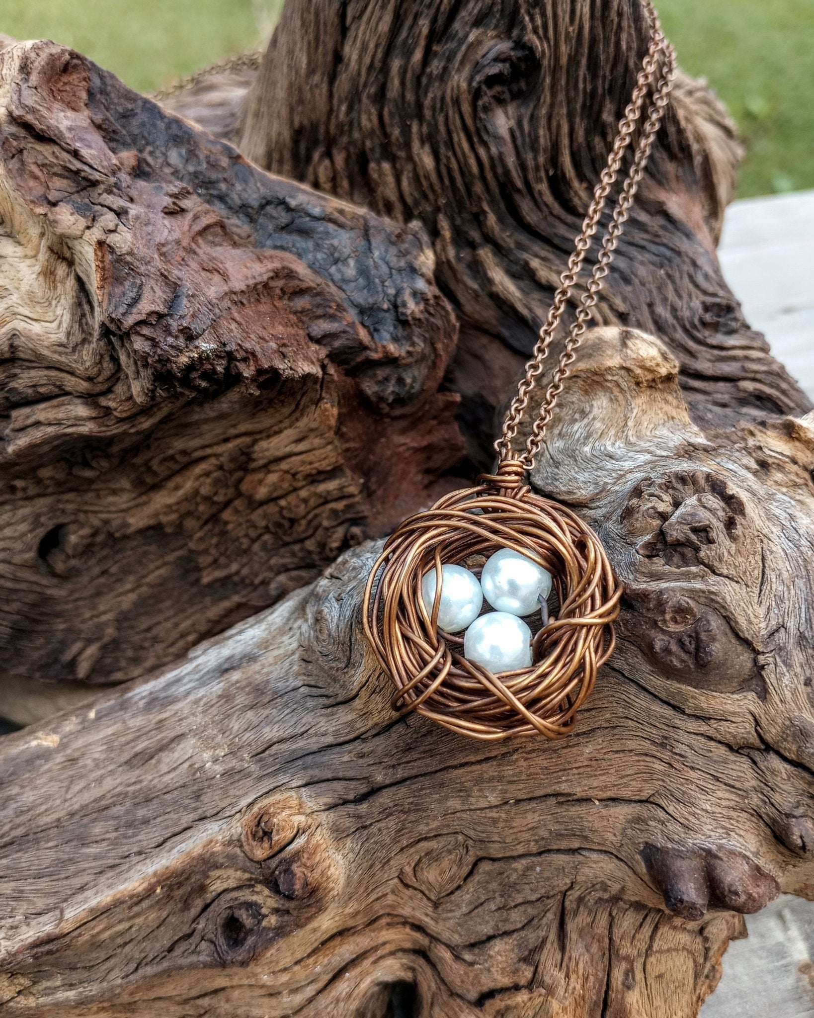 Bird's Nest Pendant Necklace - Windfall Jewelry