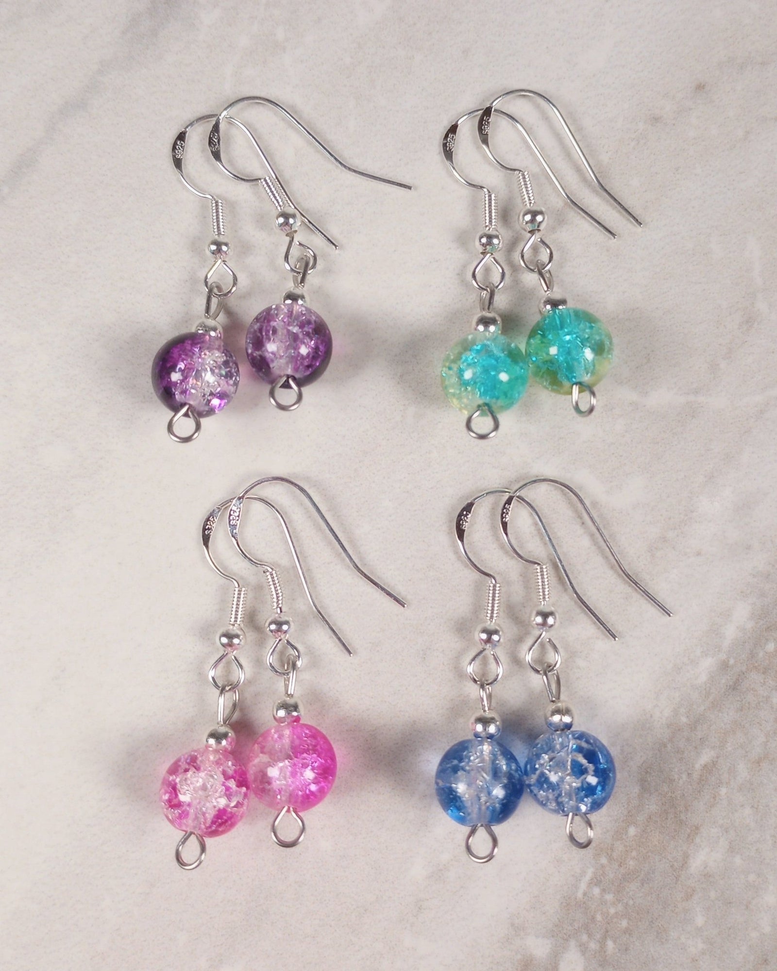 Colorful Crackle Bead Earring Bundle - Windfall Jewelry