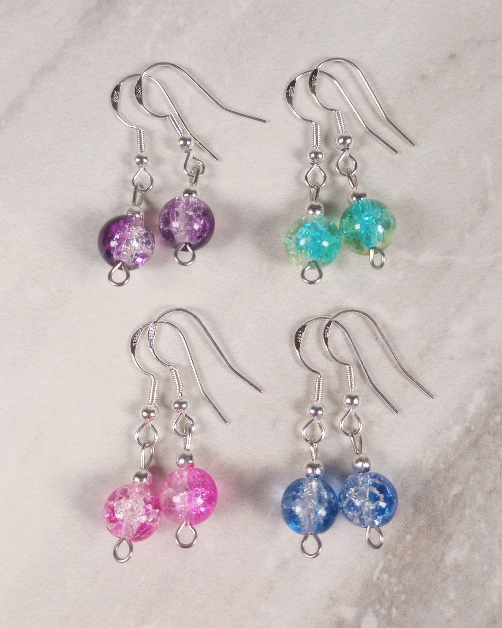 Colorful Crackle Bead Earring Bundle - Windfall Jewelry