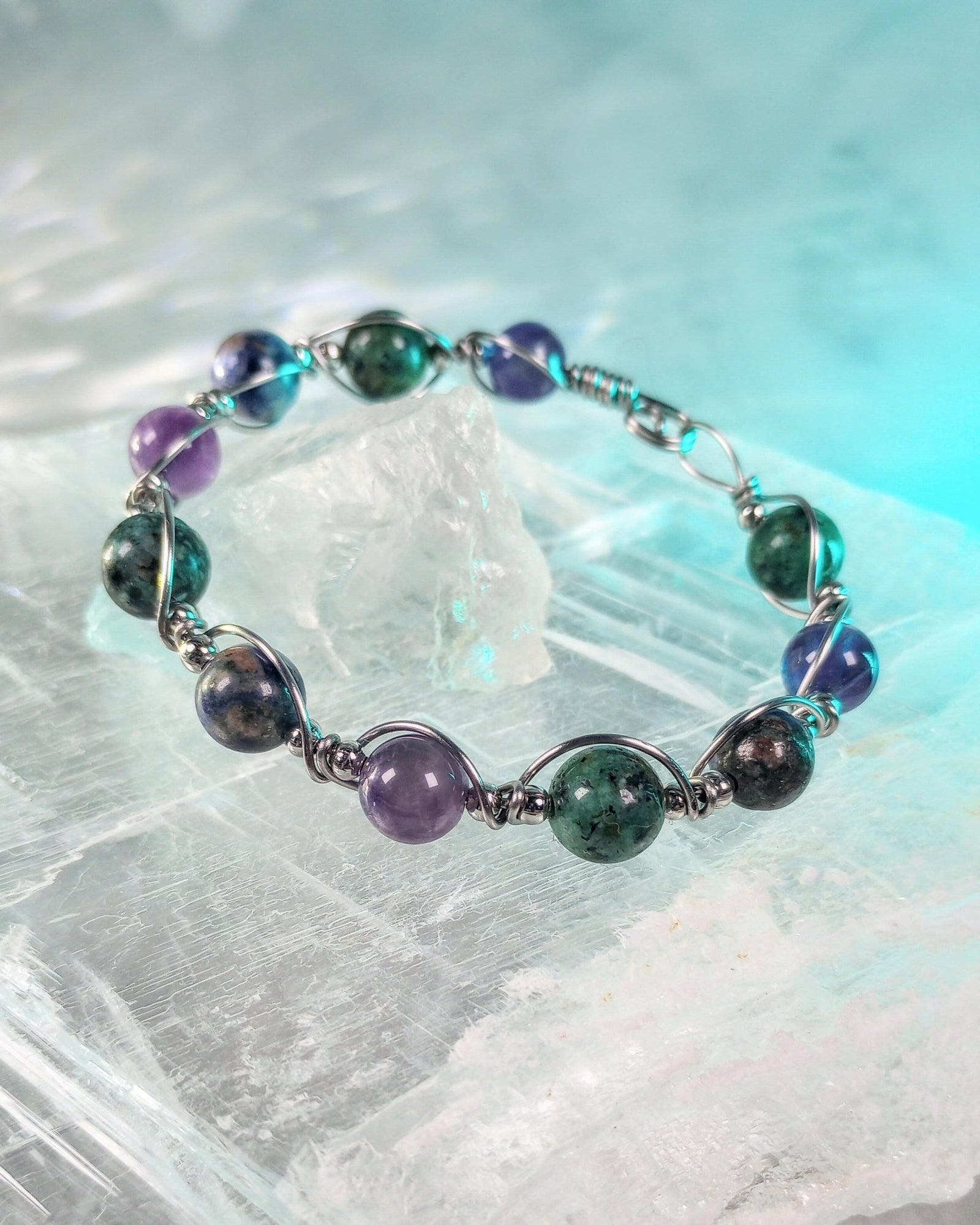 Currents Wire Wrapped Bracelet - Windfall Jewelry