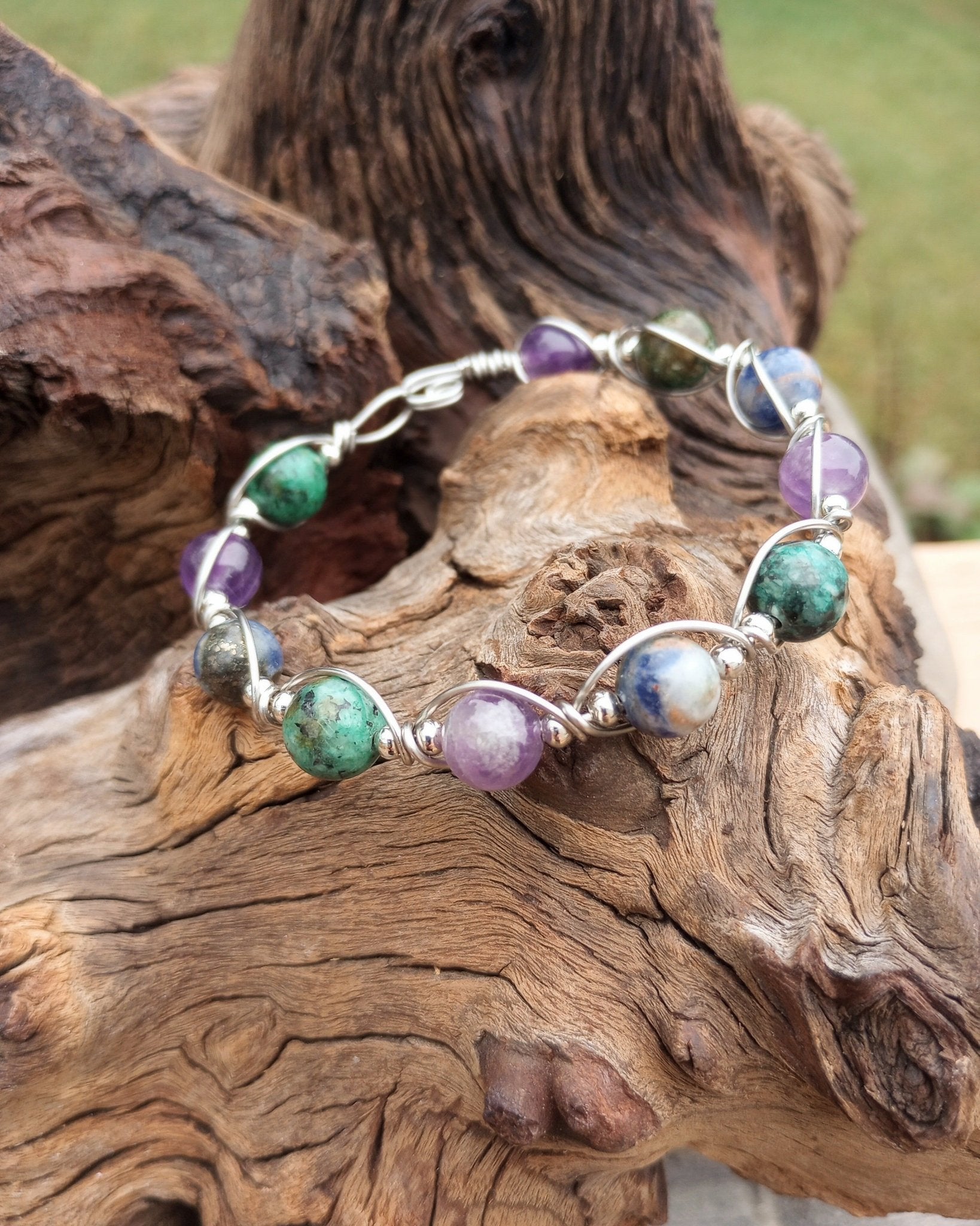 Currents Wire Wrapped Bracelet - Windfall Jewelry
