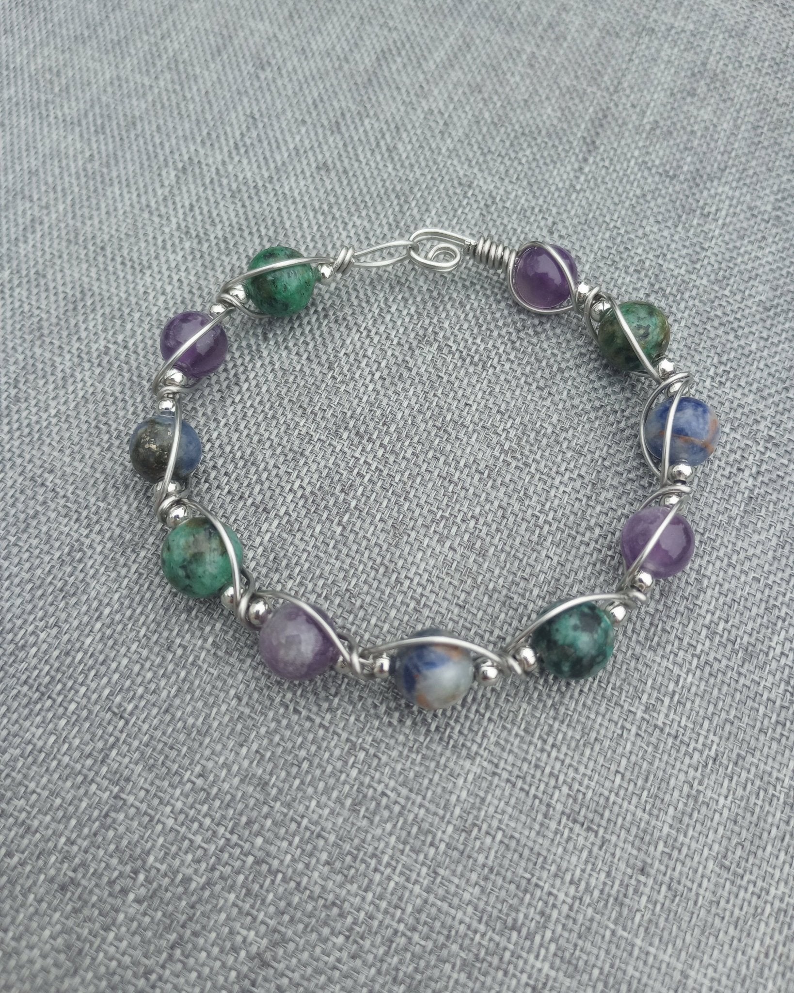 Currents Wire Wrapped Bracelet - Windfall Jewelry