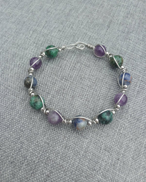 Currents Wire Wrapped Bracelet - Windfall Jewelry