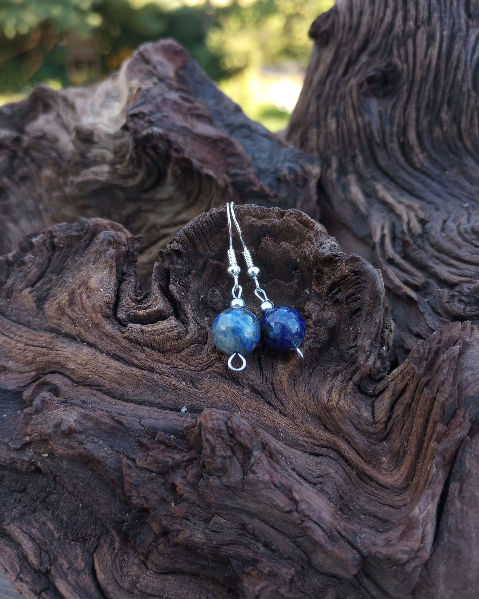 Lapis Natural Stone Beaded Earrings - Windfall Jewelry