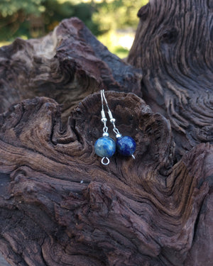 Lapis Natural Stone Beaded Earrings - Windfall Jewelry