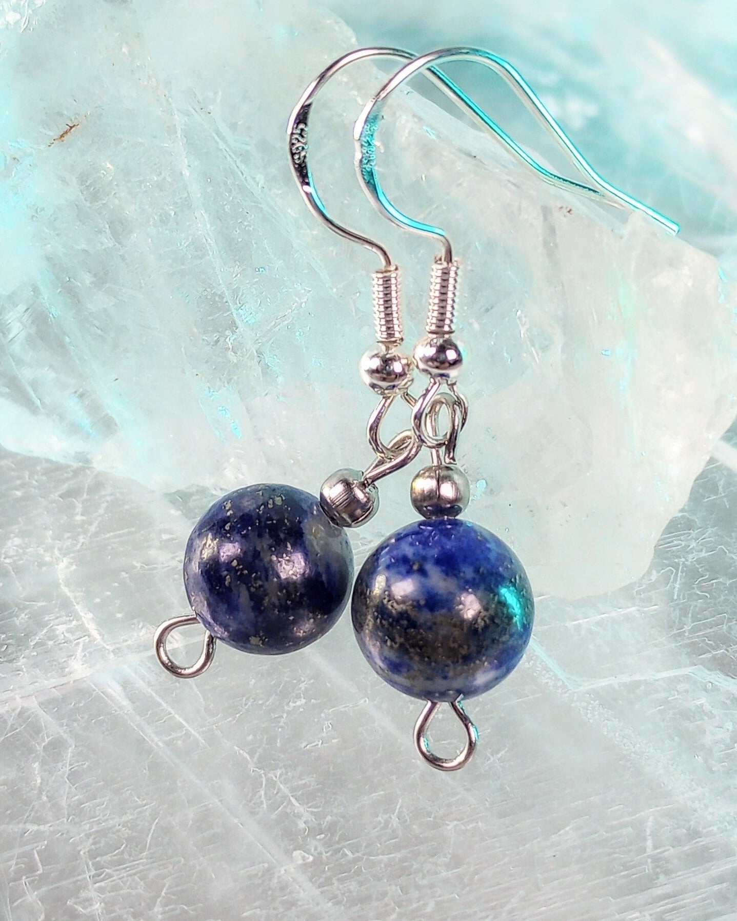 Lapis Natural Stone Beaded Earrings - Windfall Jewelry