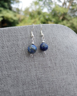 Lapis Natural Stone Beaded Earrings - Windfall Jewelry