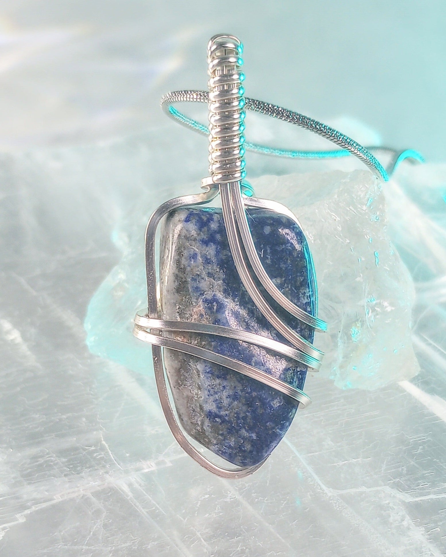 Lapis Natural Stone Pendant Necklace - Windfall Jewelry