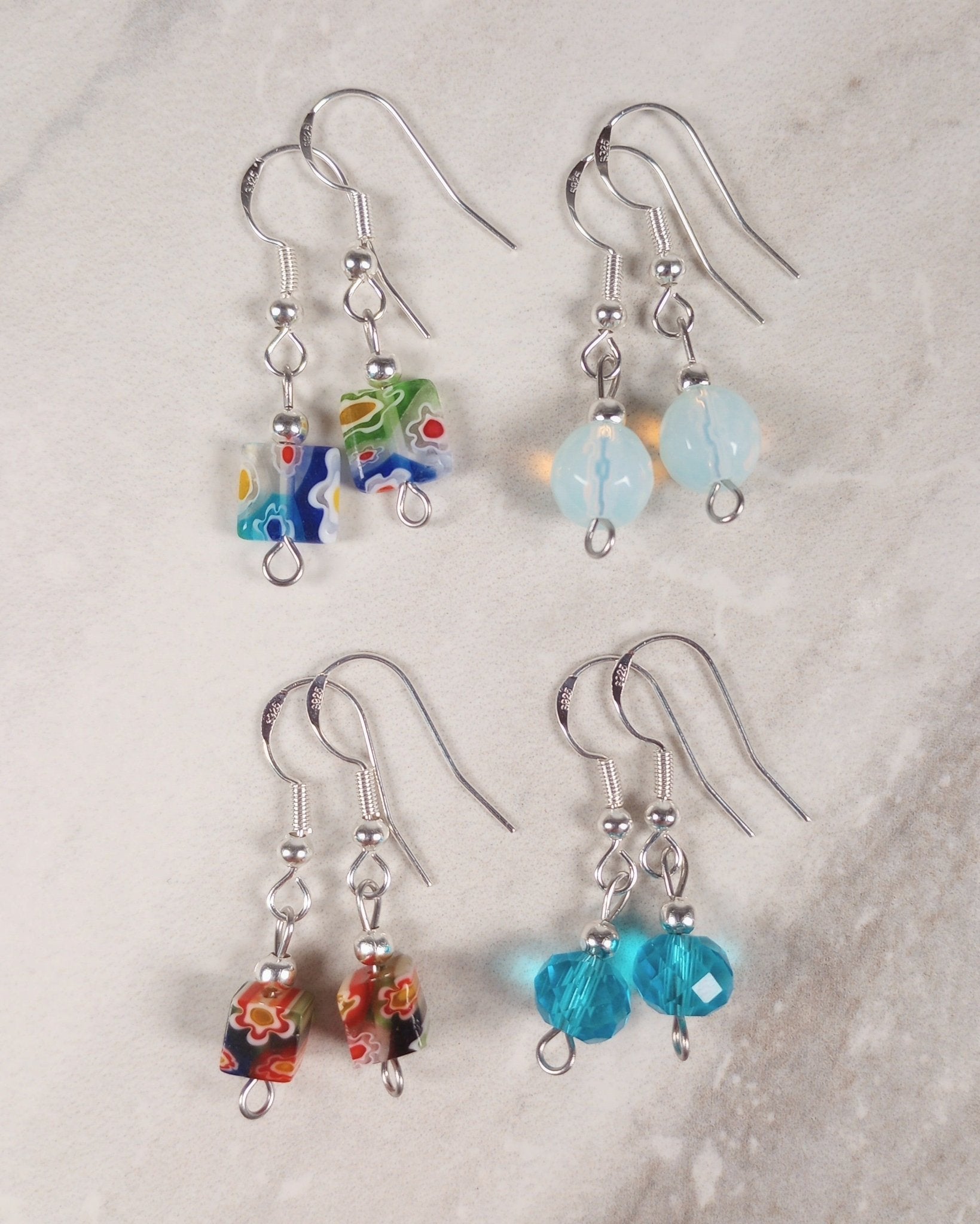 Millefiori & Blue Earring Bundle - Windfall Jewelry