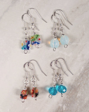Millefiori & Blue Earring Bundle - Windfall Jewelry