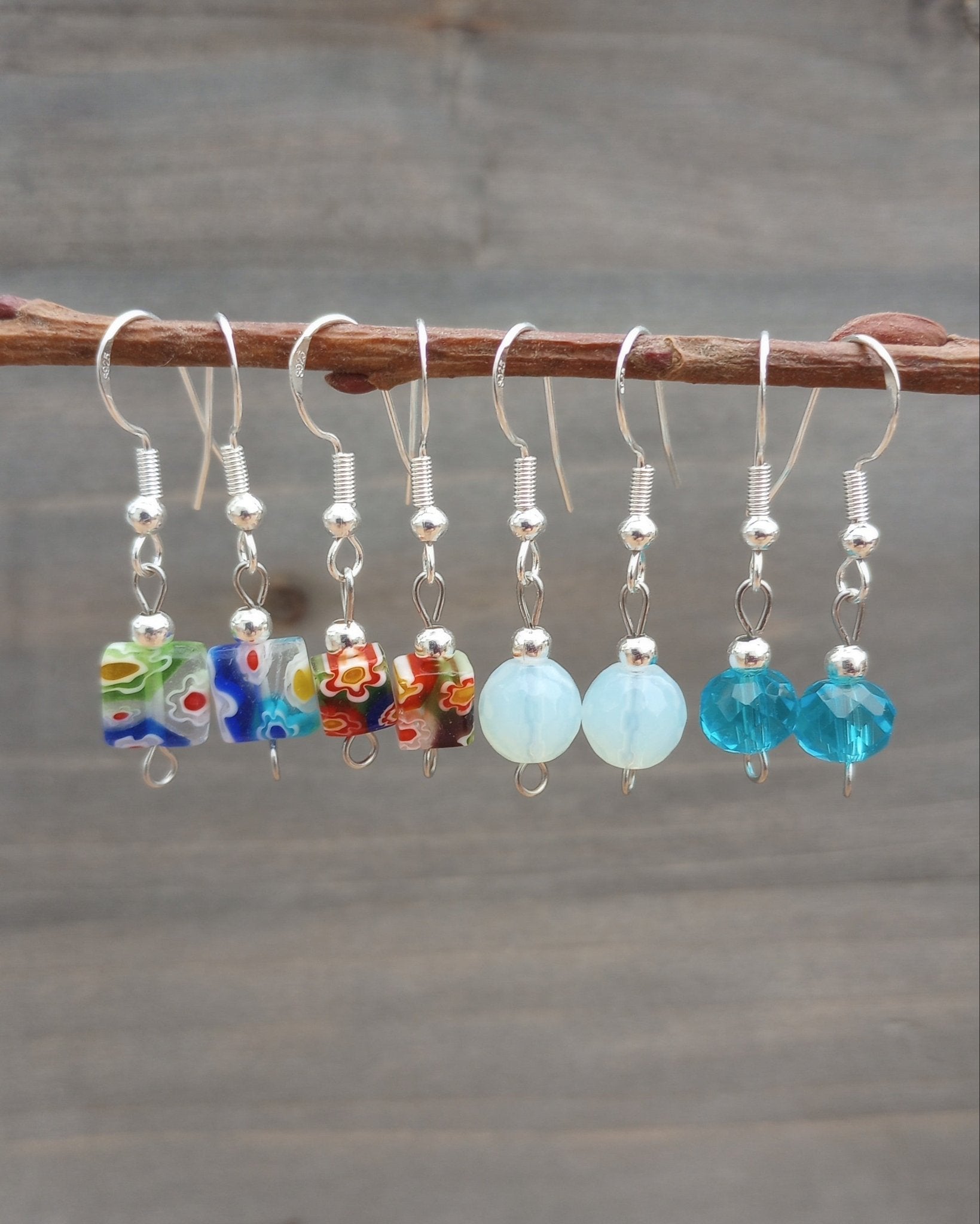 Millefiori & Blue Earring Bundle - Windfall Jewelry