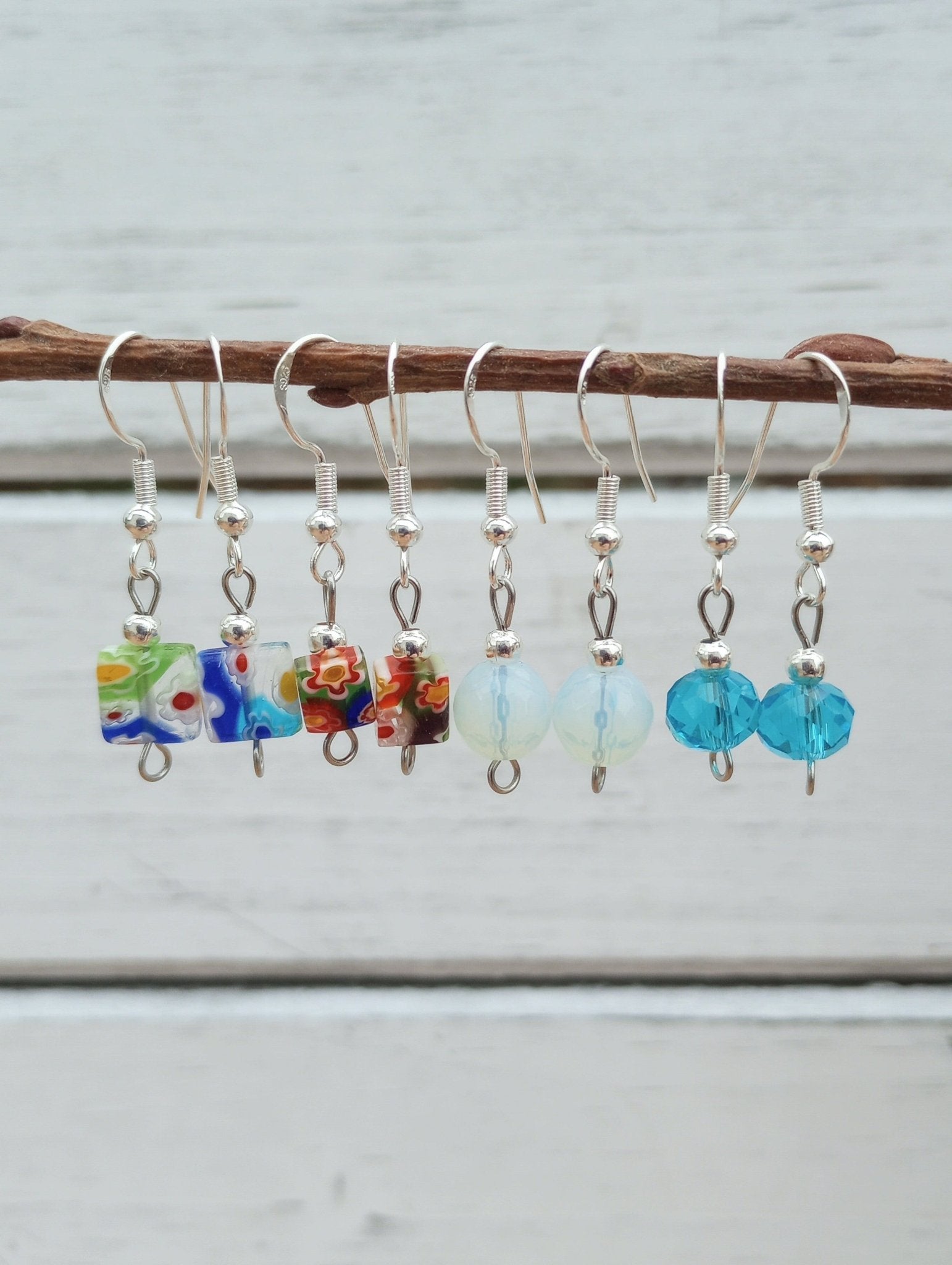 Millefiori & Blue Earring Bundle - Windfall Jewelry