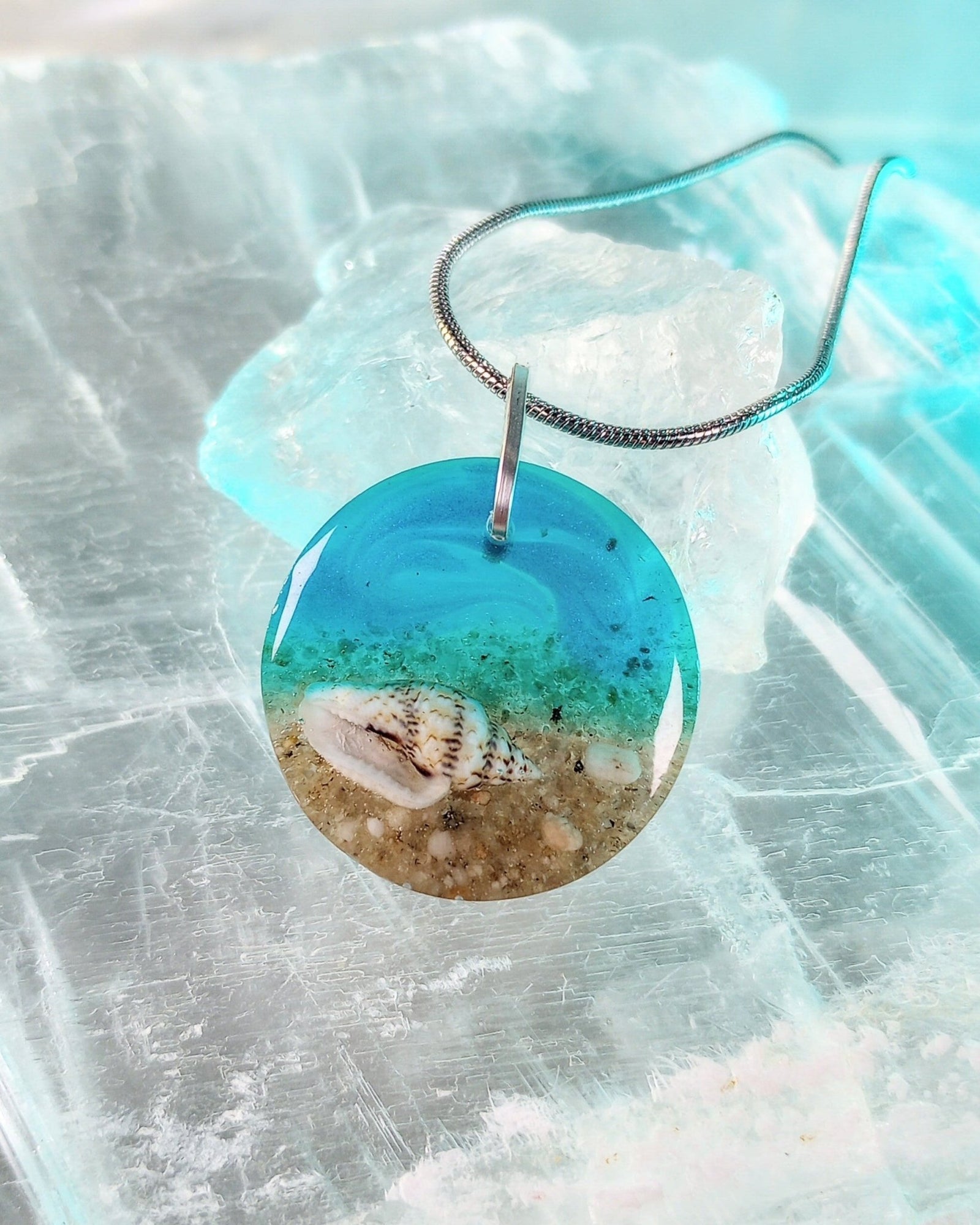 Ocean Pendant Necklace - Windfall Jewelry