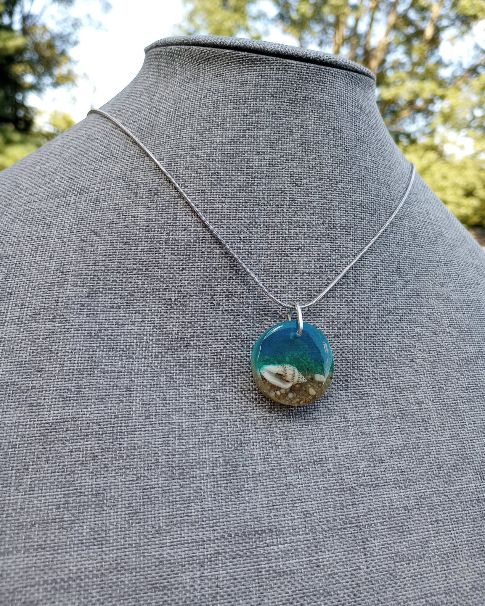 Ocean Pendant Necklace - Windfall Jewelry