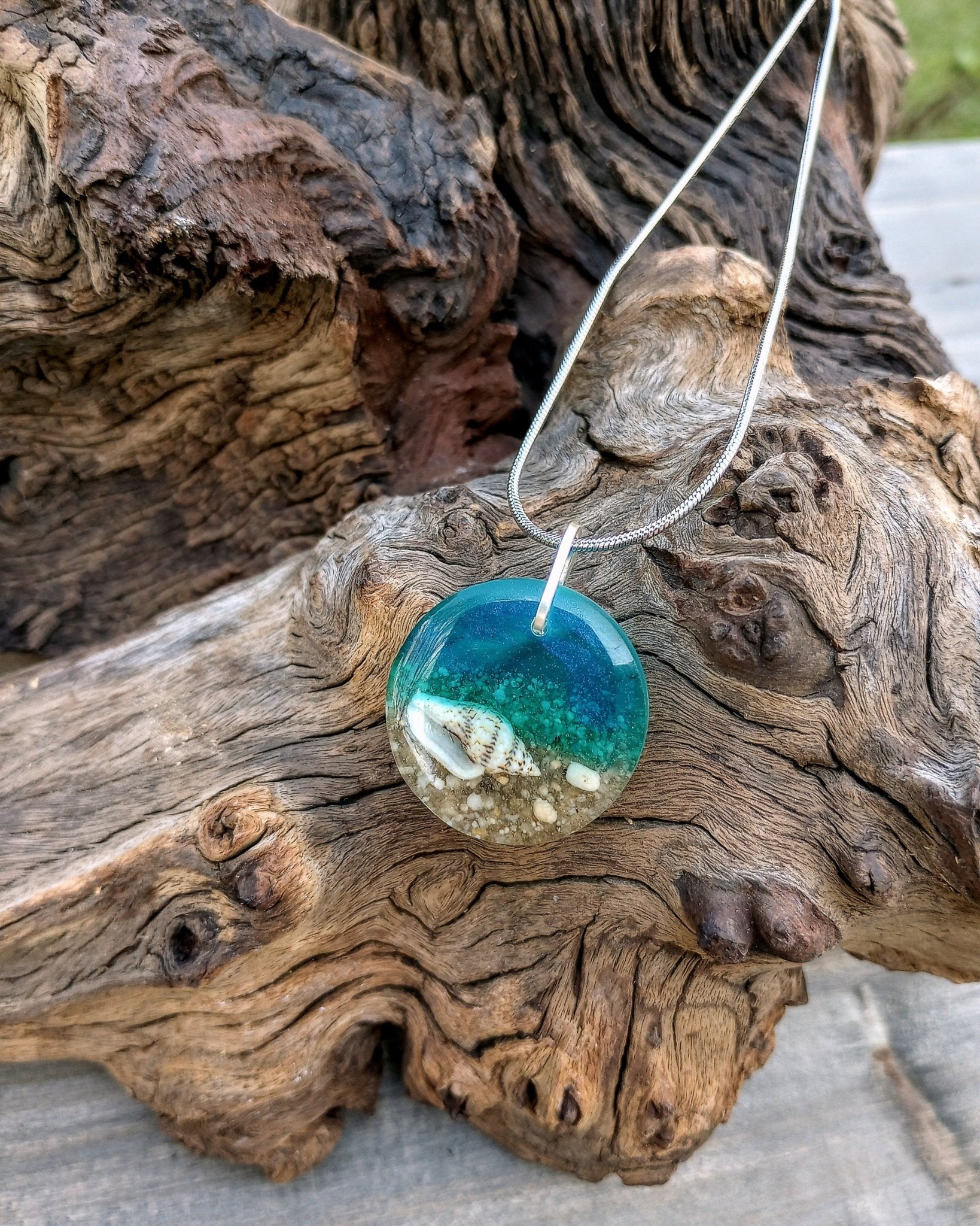 Ocean Pendant Necklace - Windfall Jewelry