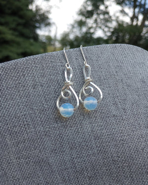 Opalite Filigree Earrings - Windfall Jewelry