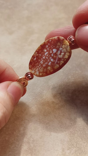 Stone Spinner Agate Pendant Necklace