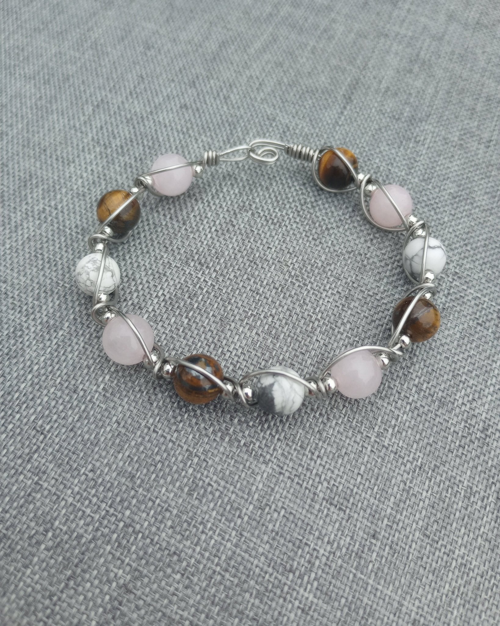 Rosewood Wire Wrapped Bracelet - Windfall Jewelry