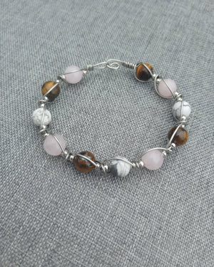 Rosewood Wire Wrapped Bracelet - Windfall Jewelry
