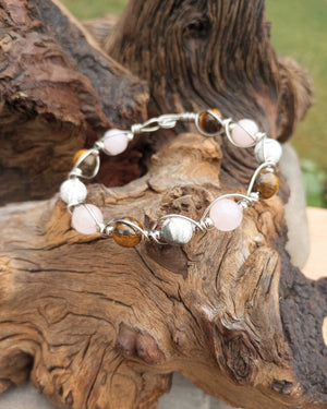 Rosewood Wire Wrapped Bracelet - Windfall Jewelry