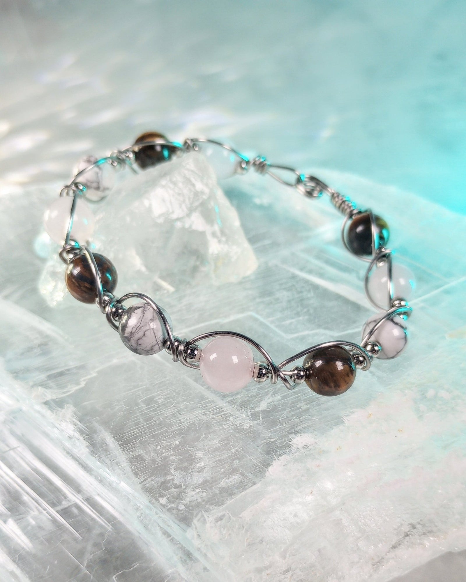 Rosewood Wire Wrapped Bracelet - Windfall Jewelry