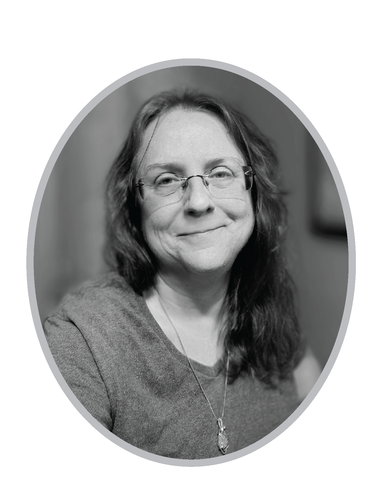 black and white self portrait