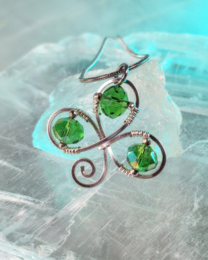 Shamrock Pendant Necklace - Windfall Jewelry