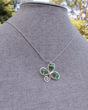Shamrock Pendant Necklace - Windfall Jewelry