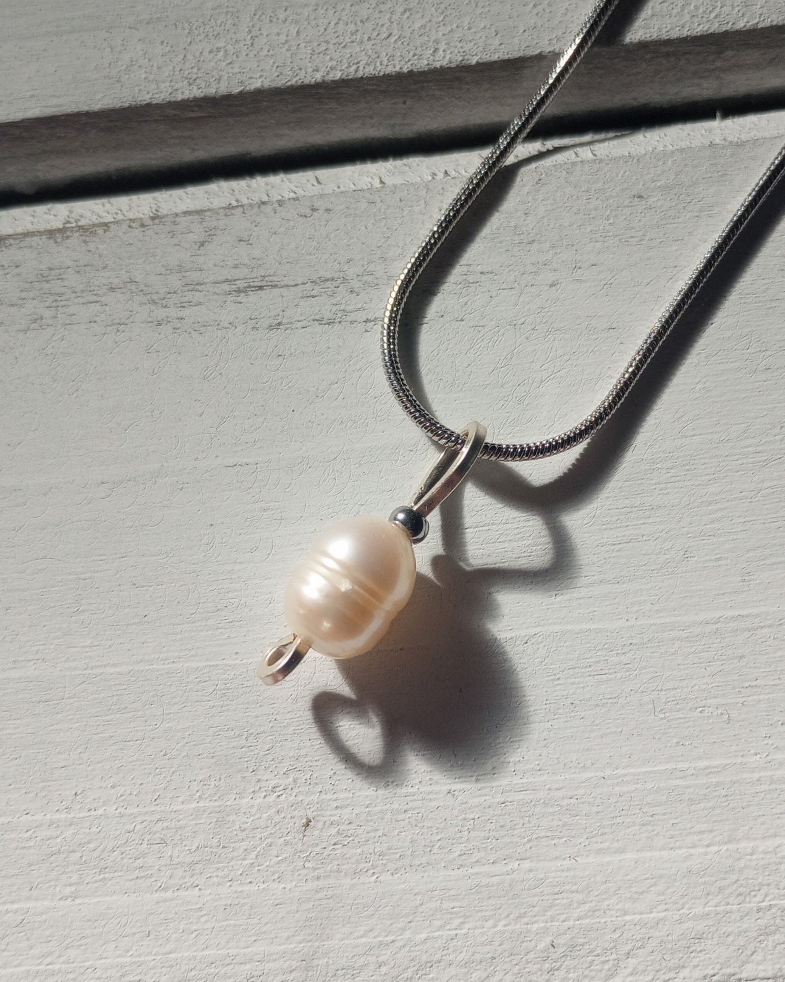 Single Pearl Necklace - Windfall Jewelry