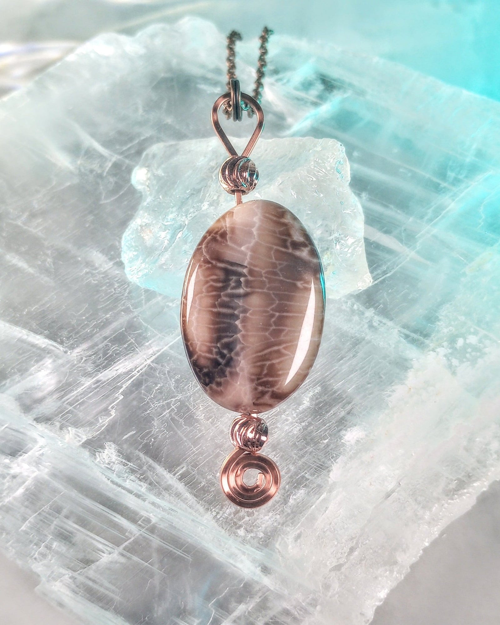 Stone Spinner Fidget Necklace - Windfall Jewelry