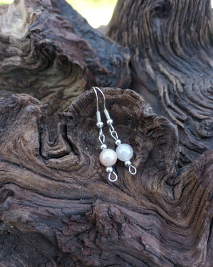Sunstone Beaded Earrings - Windfall Jewelry