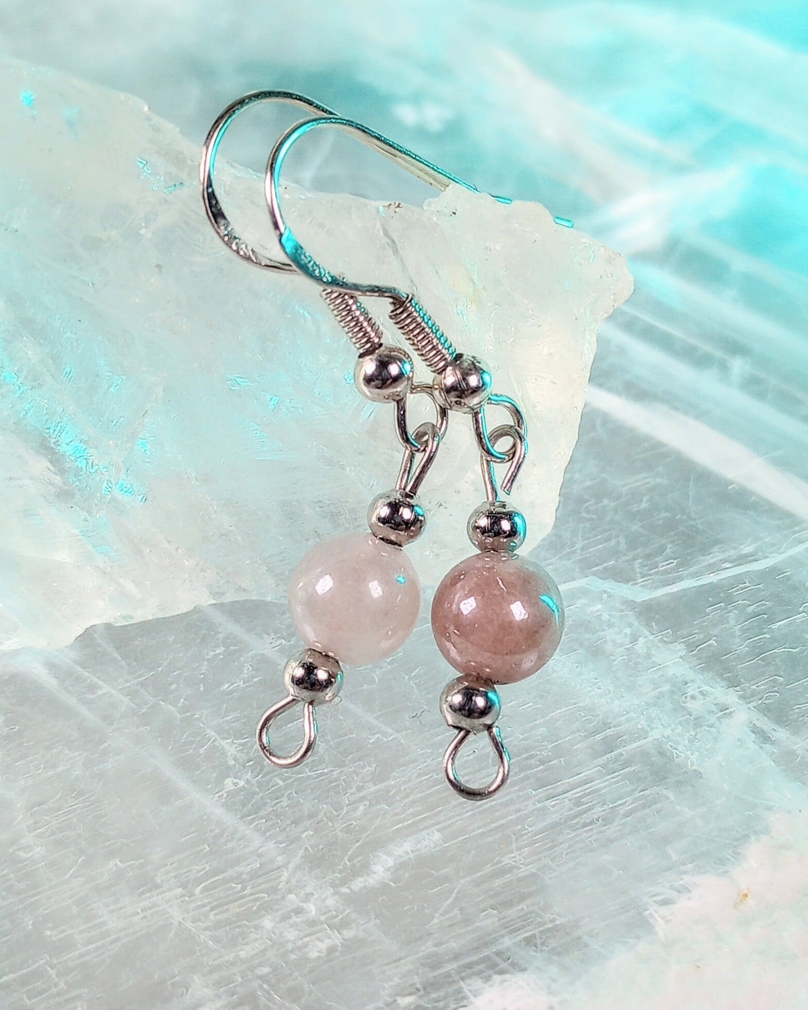 Sunstone Beaded Earrings - Windfall Jewelry