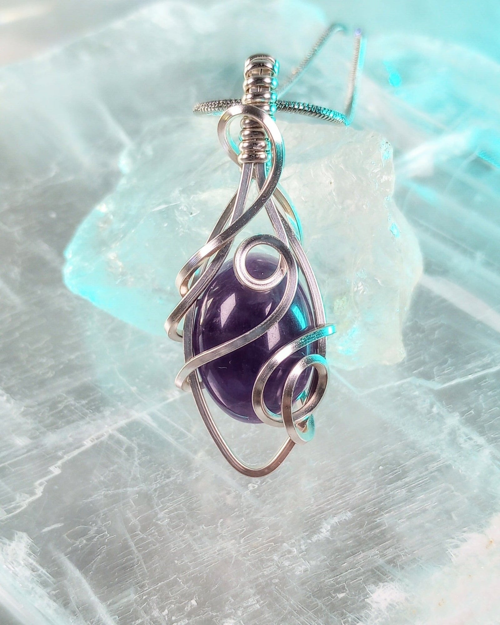Vines Amethyst Pendant Necklace - Windfall Jewelry