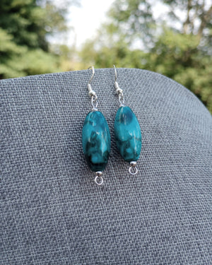 Wavy Splash Bead Earrings - Windfall Jewelry
